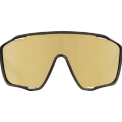 Lunettes de soleil Red Bull Spect Kraft Matt Metallic Green Brown Gold Mirror