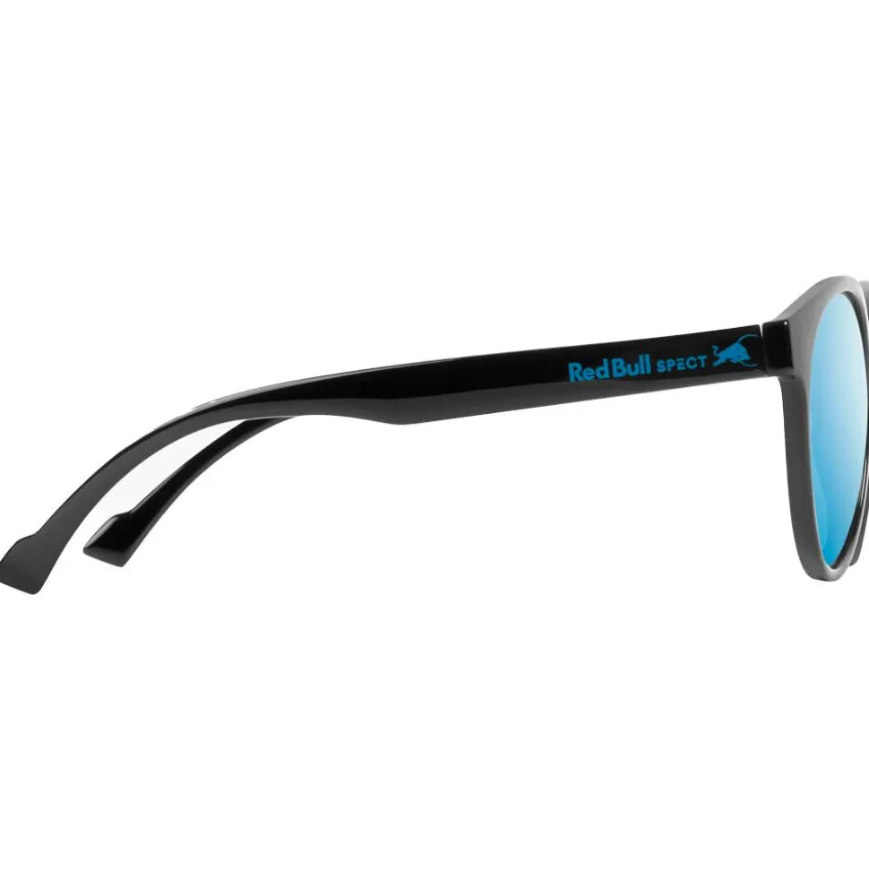 Lunettes de soleil Red Bull Spect Lace Shiny Black Smoke Blue Mirror