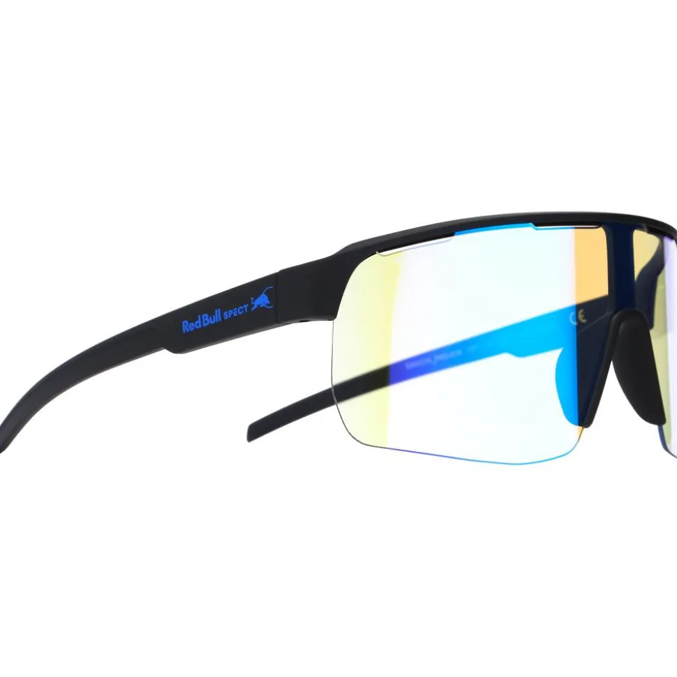 Lunettes de soleil Red Bull Spect Dakota Pro Soft Touch Black Photochromic Blue Mirror