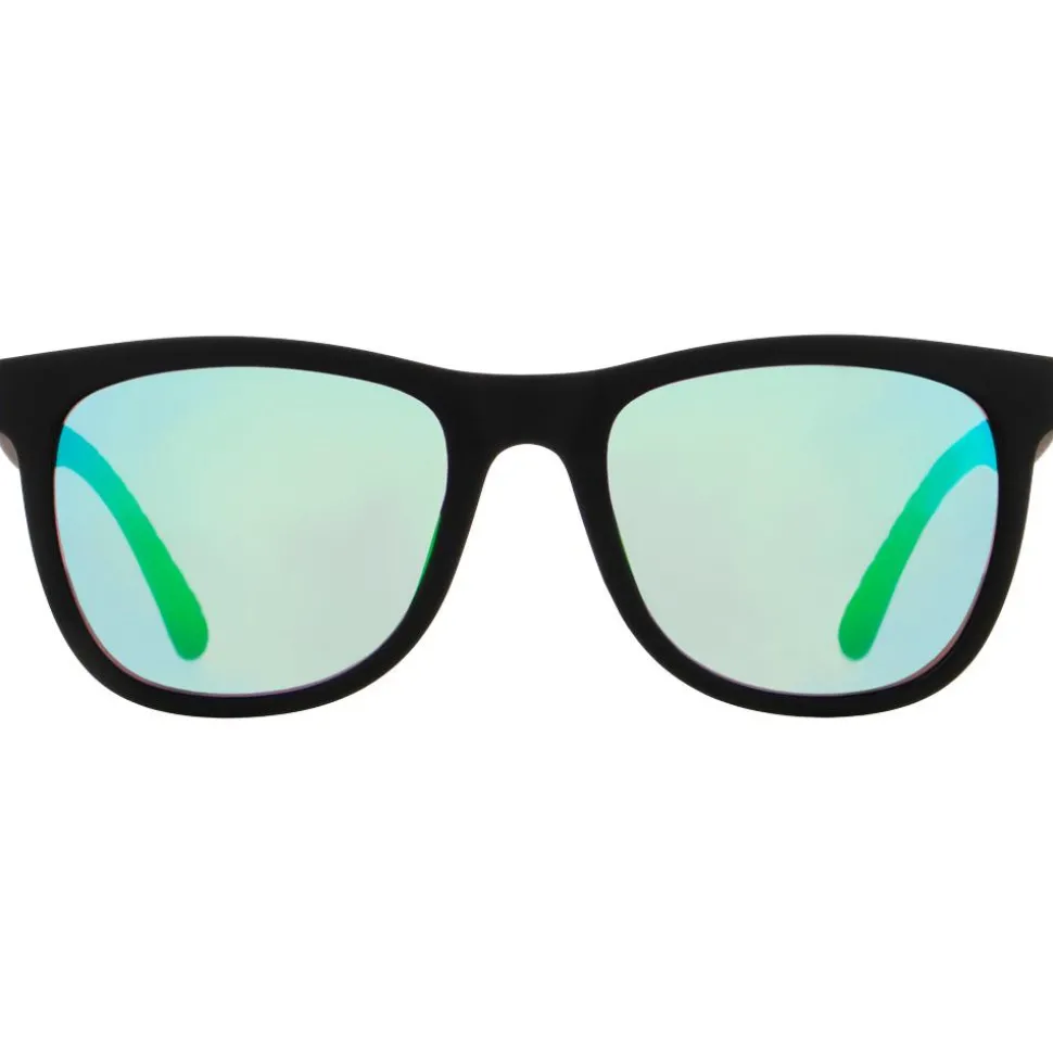Lunettes de soleil Red Bull Spect Ecos Soft Touch Black Smoke Green Purple Mirror Polarized