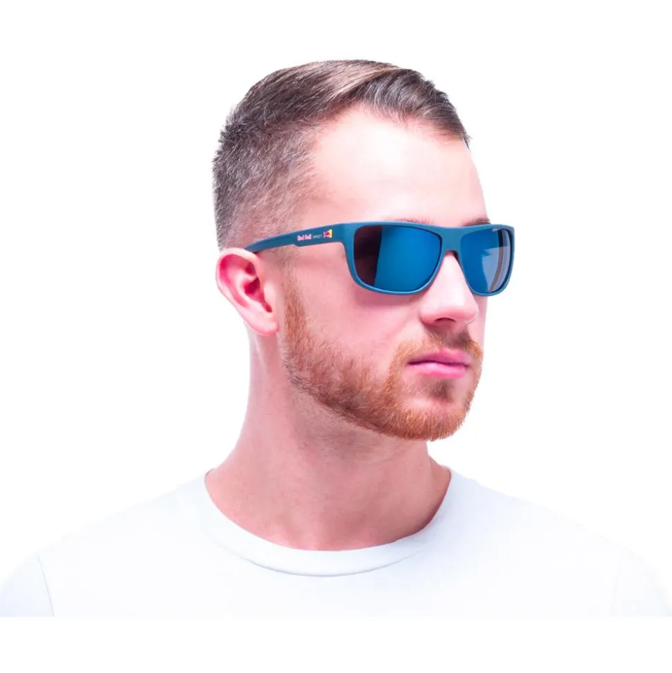Lunettes de soleil Red Bull Spect Loom Matt Blue Smoke Blue Mirror