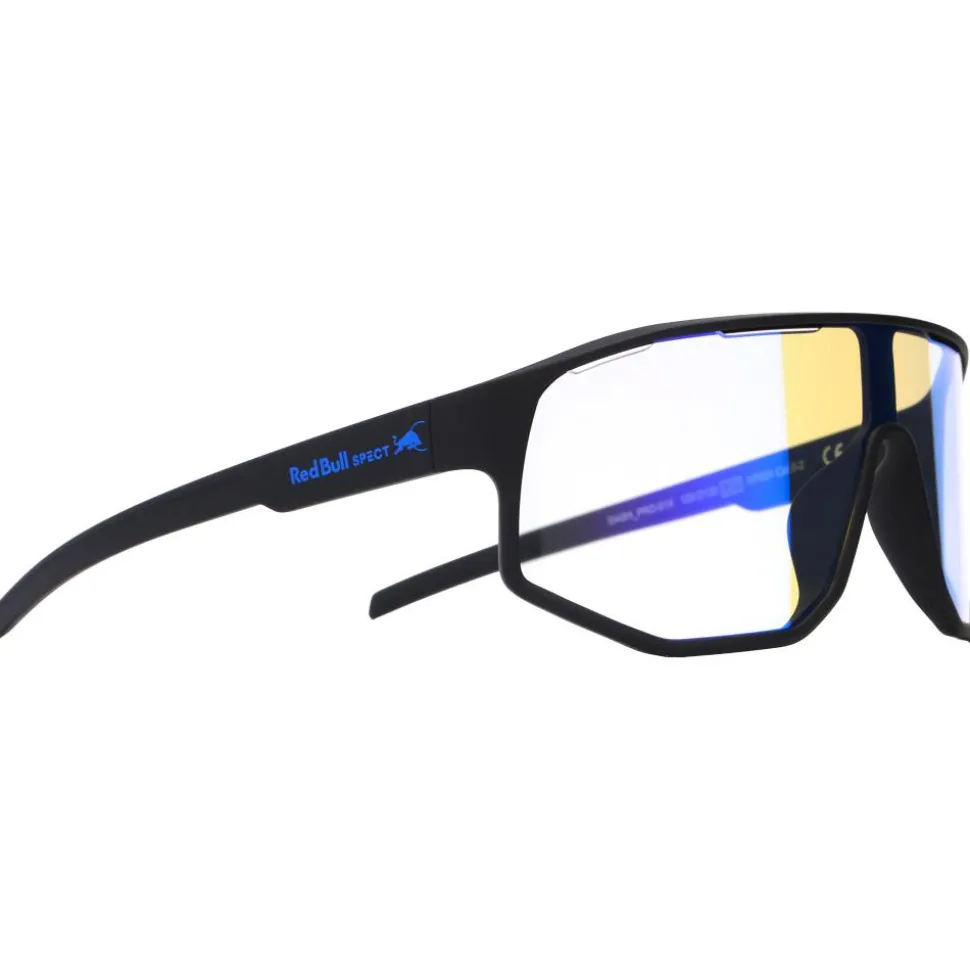 Lunettes de soleil Red Bull Spect Dash Pro Soft Touch Black Photochromic Blue Mirror