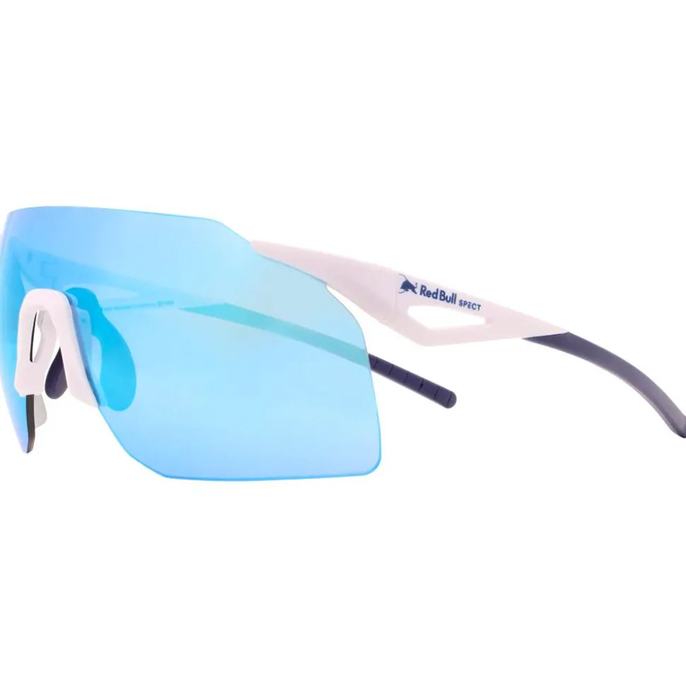 Lunettes de soleil Red Bull Spect Gabe Shiny White Blue Smoke Blue Mirror