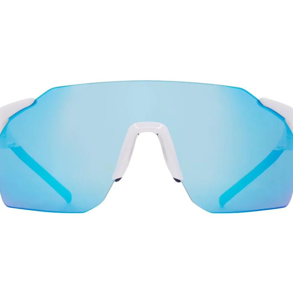 Lunettes de soleil Red Bull Spect Gabe Shiny White Blue Smoke Blue Mirror