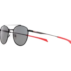 Lunettes de soleil Red Bull Spect Redms Panto Matt Black Red Smoke Polarized