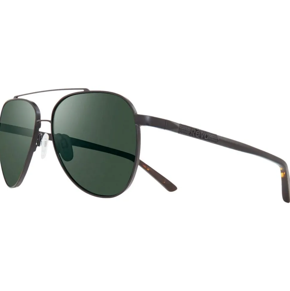Lunettes de soleil Revo Arthur Black Crystal Smoke Green Polarized