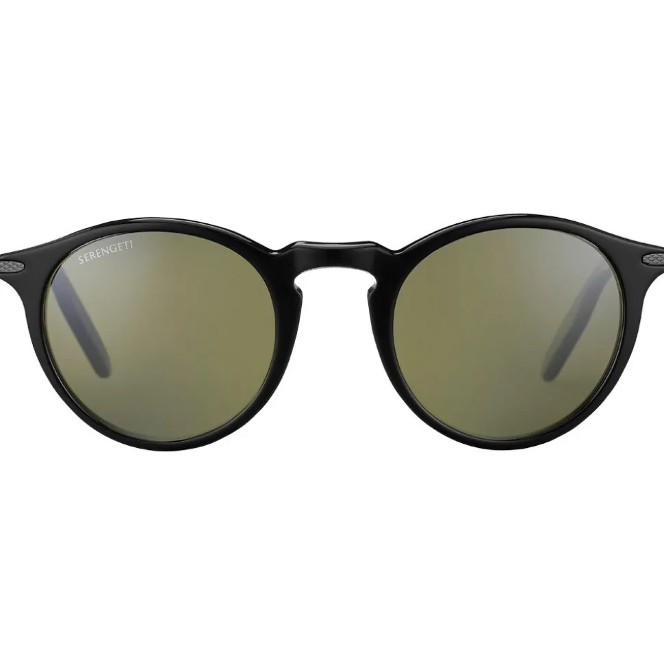 Lunettes de soleil Serengeti Raffaele Shiny Black Polarized 555nm