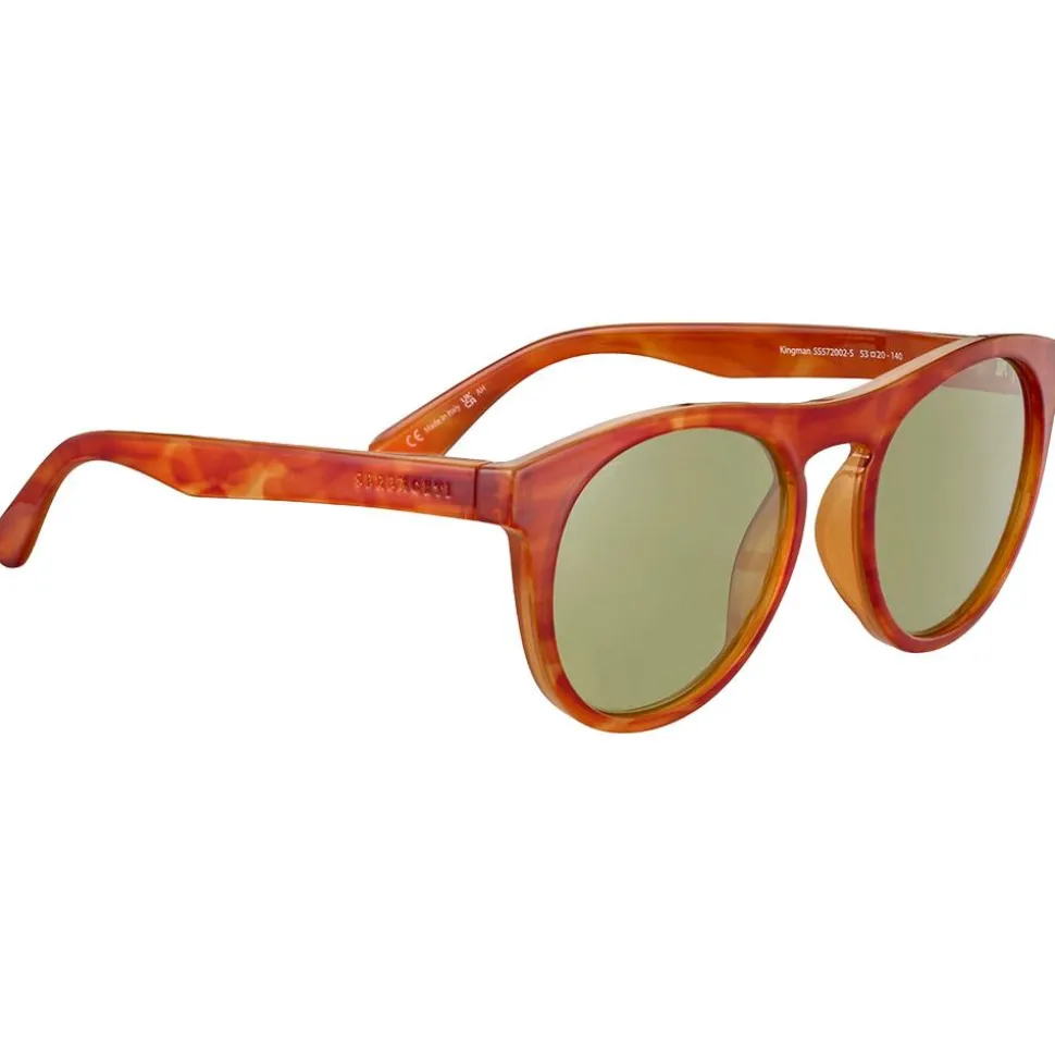 Lunettes de soleil Serengeti Kingman Shiny Milky Vintage Tortoise Saturn 555nm