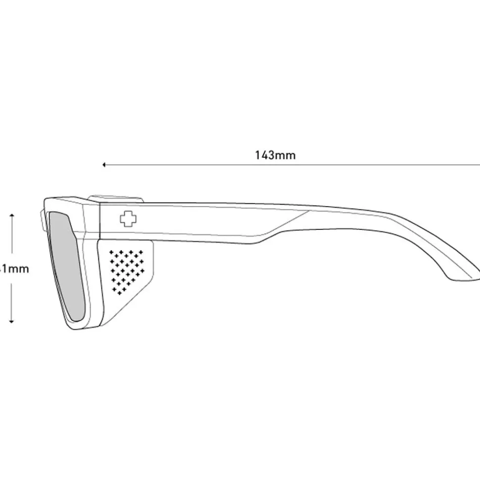 Lunettes de soleil Spy Helm Tech Matte Dark Gray Happy Gray Green