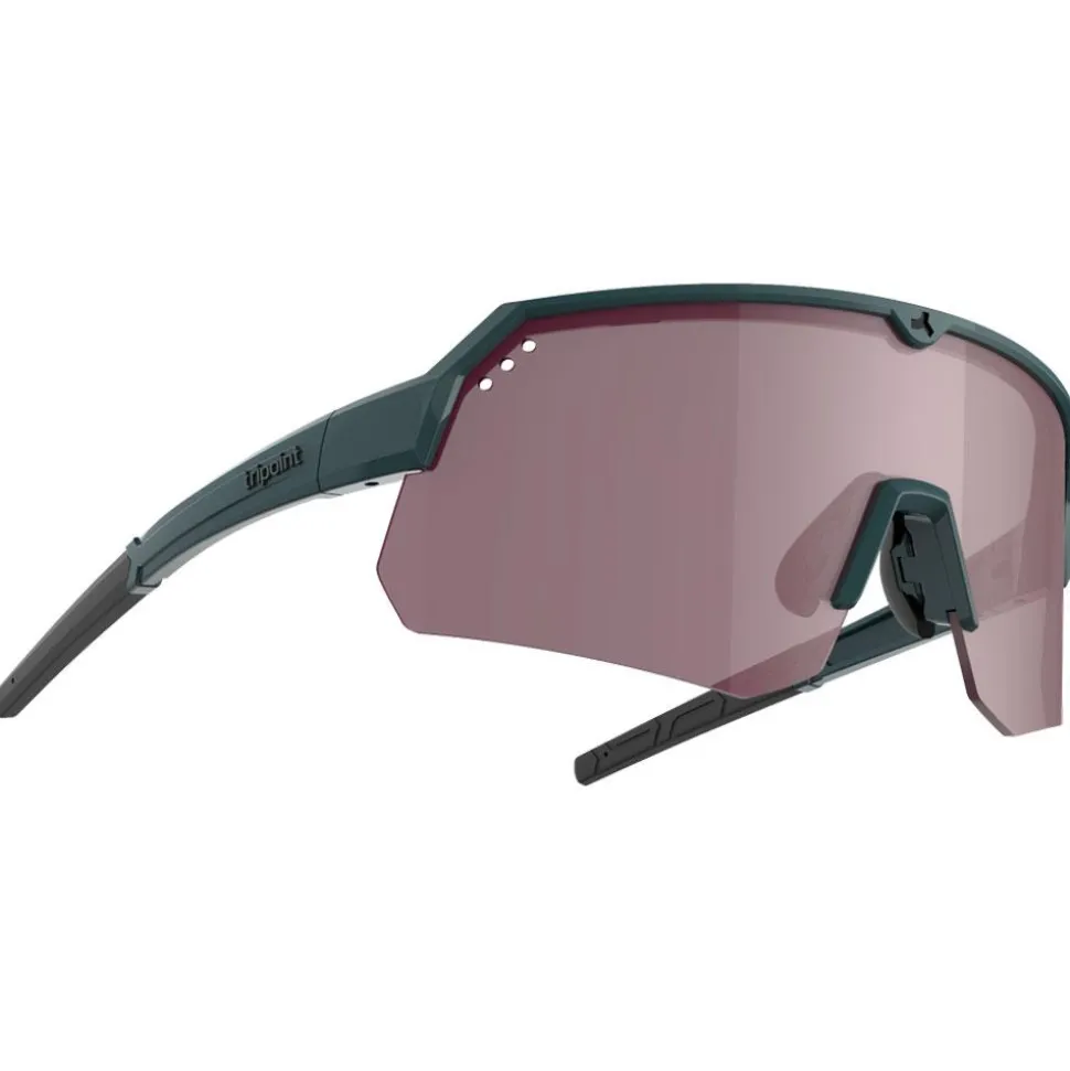 Lunettes de soleil Tripoint Treriksroset Dark Petrol Pink Silver Mirror