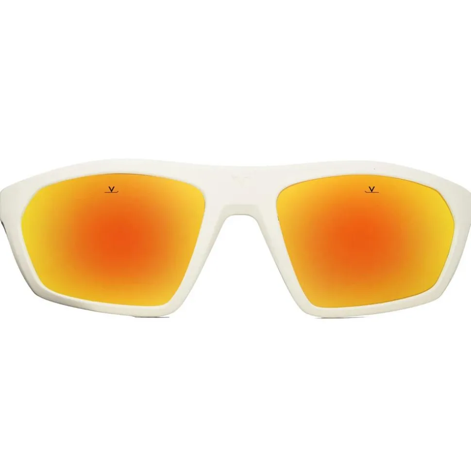 Lunettes de soleil Vuarnet Air 2010 Large Blanc Mat Rouge Pure Grey Red Flashed