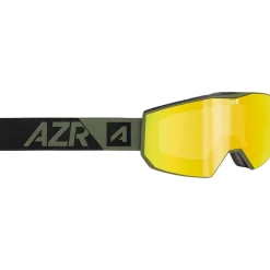 Masque de Ski AZR Evolution Otg Kaki Mate Full Jaune Multicouche