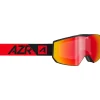 Masque de Ski AZR Evolution Otg Noire Mate Full Rouge Multicouche