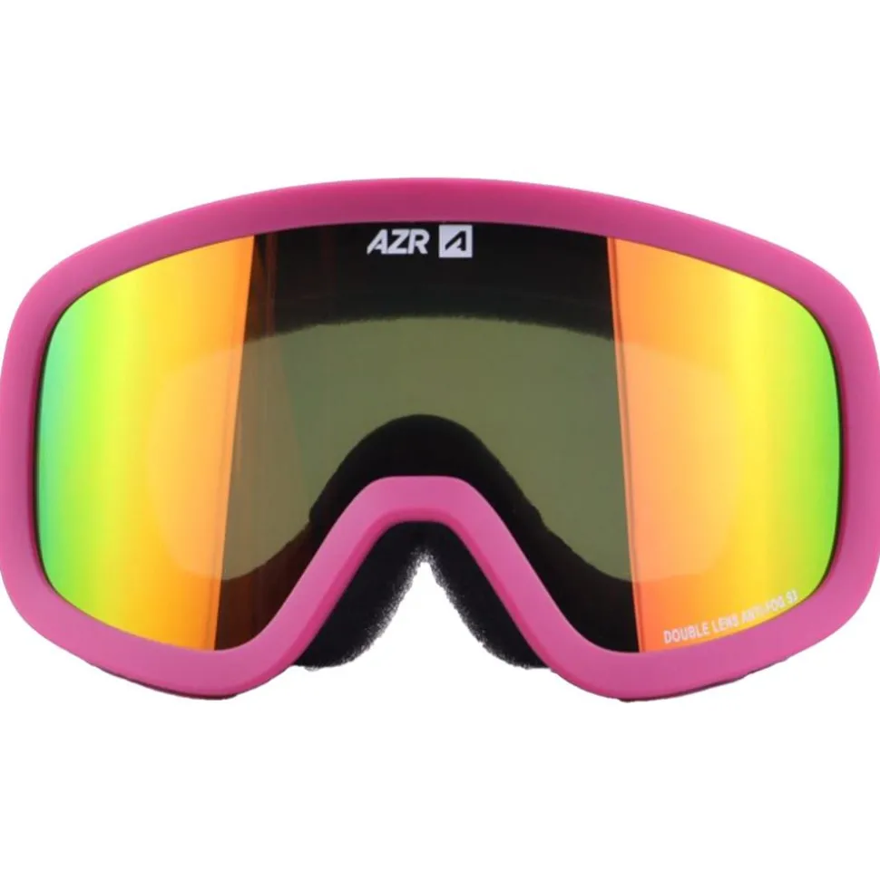 Masque de Ski AZR Flash Jr Mat Fushia Full Rose Multicouche