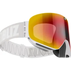 Masque de Ski Bliz Flow Matte Light Grey Brown Red Multi + Pink