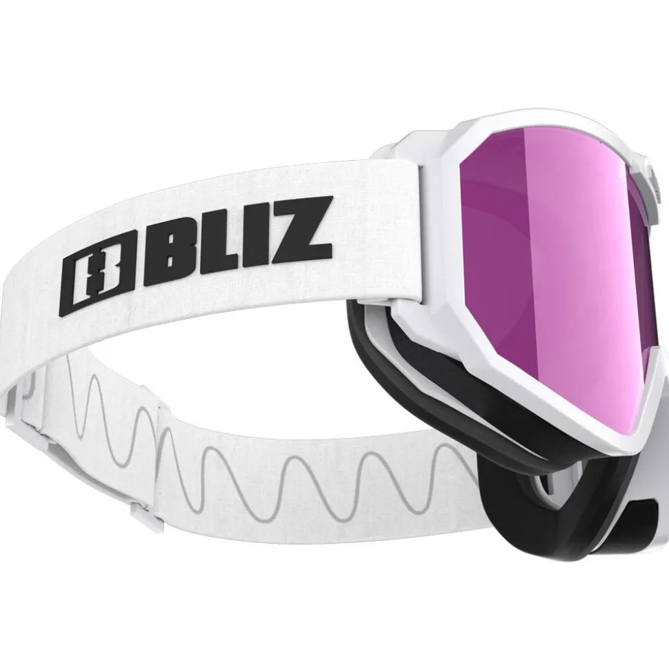 Masque de Ski Bliz Rave Matte White Brown Pink Multi