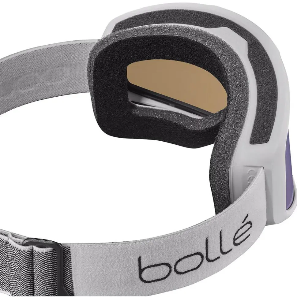 Masque de Ski Bollé Bedrock Plus White Matte Bronze Blue