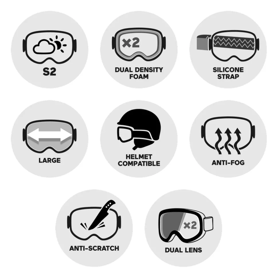 Masque de Ski Bollé Mammoth Black Matte Volt Ruby