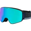 Masque de Ski Briko Ingrid Sharp Lite Graphic Pickled Bluewood Rose Copper Blue Mirror + Yellow