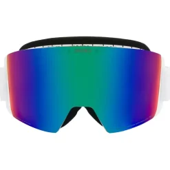 Masque de Ski Briko Titan 8 Sharp Lite White Smoke Base Green Mirror + Pink