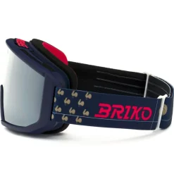 Masque de Ski Briko Vulcano Mask Sharp Lite France Tangaroa Blue Golden Silver Mirror