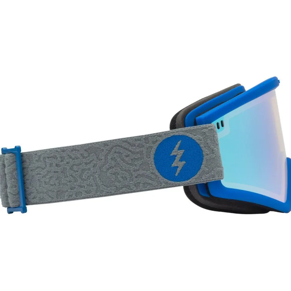 Masque de Ski Electric Hex Flood Blue Yellow Blue Chrome + Dark Grey