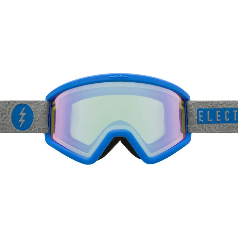 Masque de Ski Electric Hex Flood Blue Yellow Blue Chrome + Dark Grey