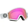 Masque de Ski Electric Hex Matte White Pink Chrome