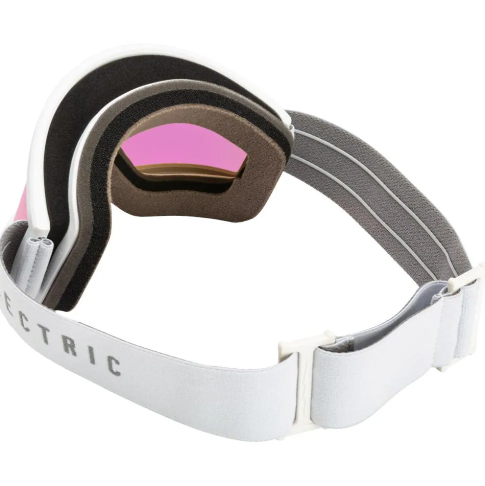 Masque de Ski Electric Hex Matte White Pink Chrome