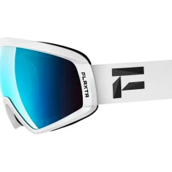 Masque de Ski Flaxta Continuous White Blue Mirror Lens