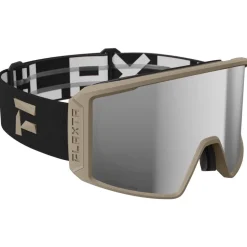 Masque de Ski Flaxta Evoke Sandstone Silver Mirror Lens