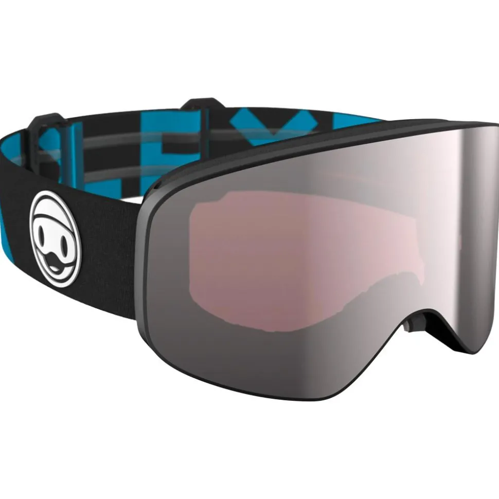 Masque de Ski Flaxta Prime Junior Black Blue Silver Mirror Lens