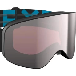 Masque de Ski Flaxta Prime Junior Black Blue Silver Mirror Lens