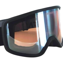 Masque de Ski Moken Vision Two Black Silver Pink Flash Silver