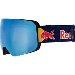 Masque de Ski Red Bull Spect Chute Matt Blue Purple Blue Mirror + Cloudy Snow