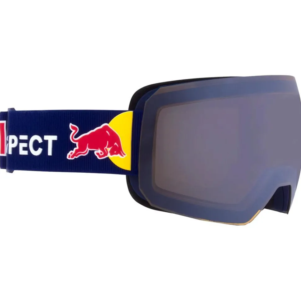 Masque de Ski Red Bull Spect Chute Matt Blue Purple Blue Mirror + Cloudy Snow