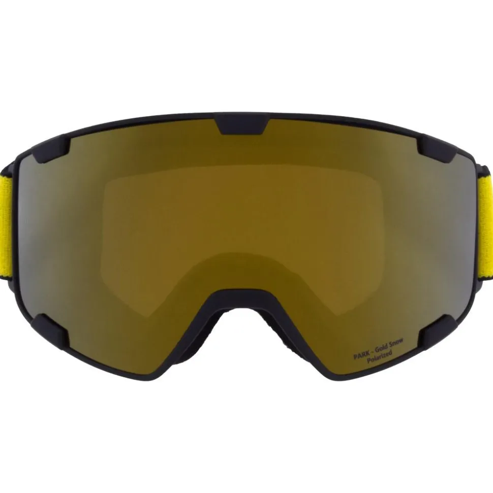 Masque de Ski Red Bull Spect Park Matt Black Brown Gold Mirror Polarized