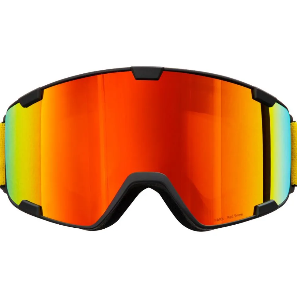 Masque de Ski Red Bull Spect Park Matt Black Orange Red Mirror