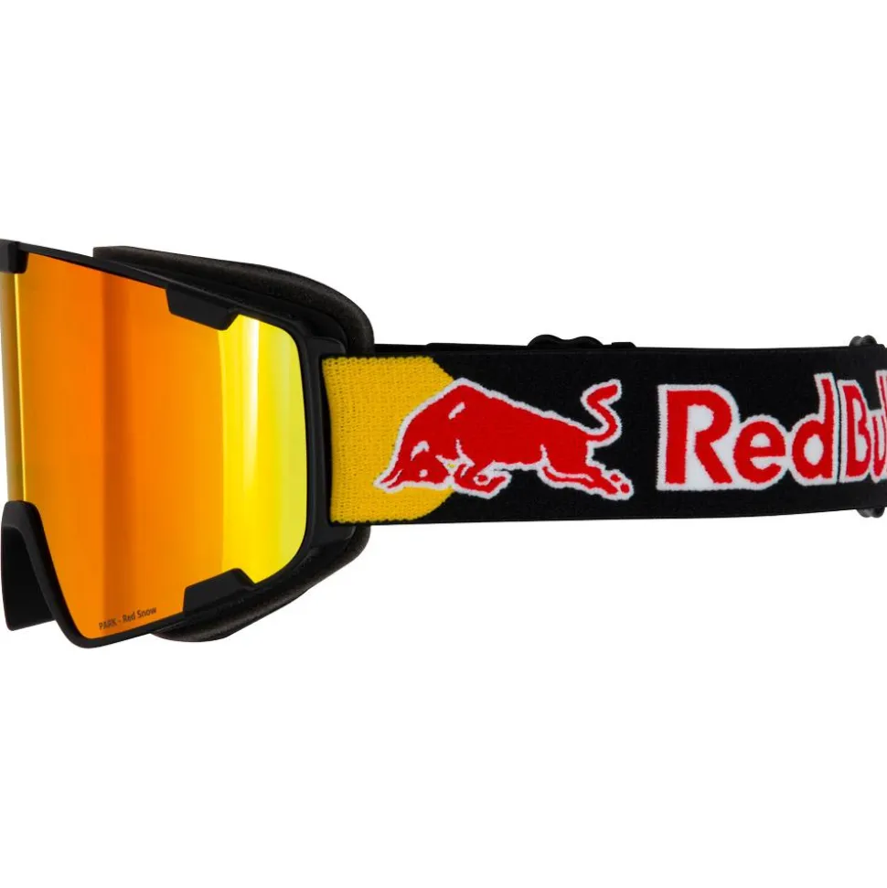 Masque de Ski Red Bull Spect Park Matt Black Orange Red Mirror