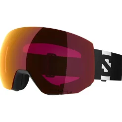 Masque de Ski Salomon Radium Pro Black Sigma Poppy Red + Sigma Light Blue