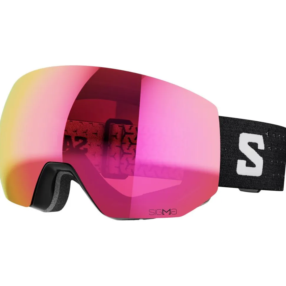 Masque de Ski Salomon Radium Pro Black Sigma Poppy Red