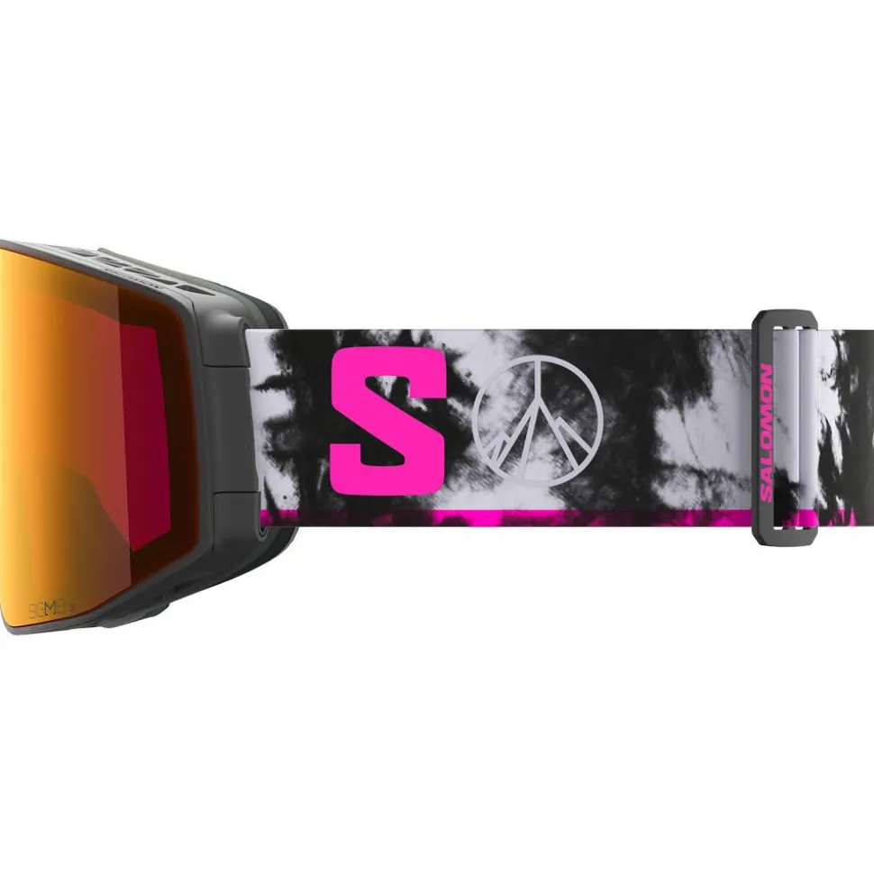 Masque de Ski Salomon Sentry Prime Black Echo Sigma Poppy Red + Sigma Light Blue