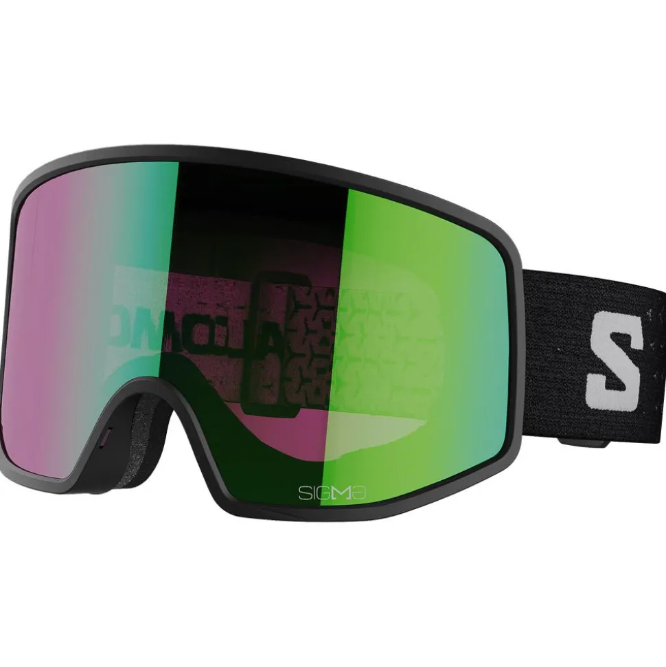 Masque de Ski Salomon Sentry Pro Black Sigma Emerald + Sigma Silver Pink