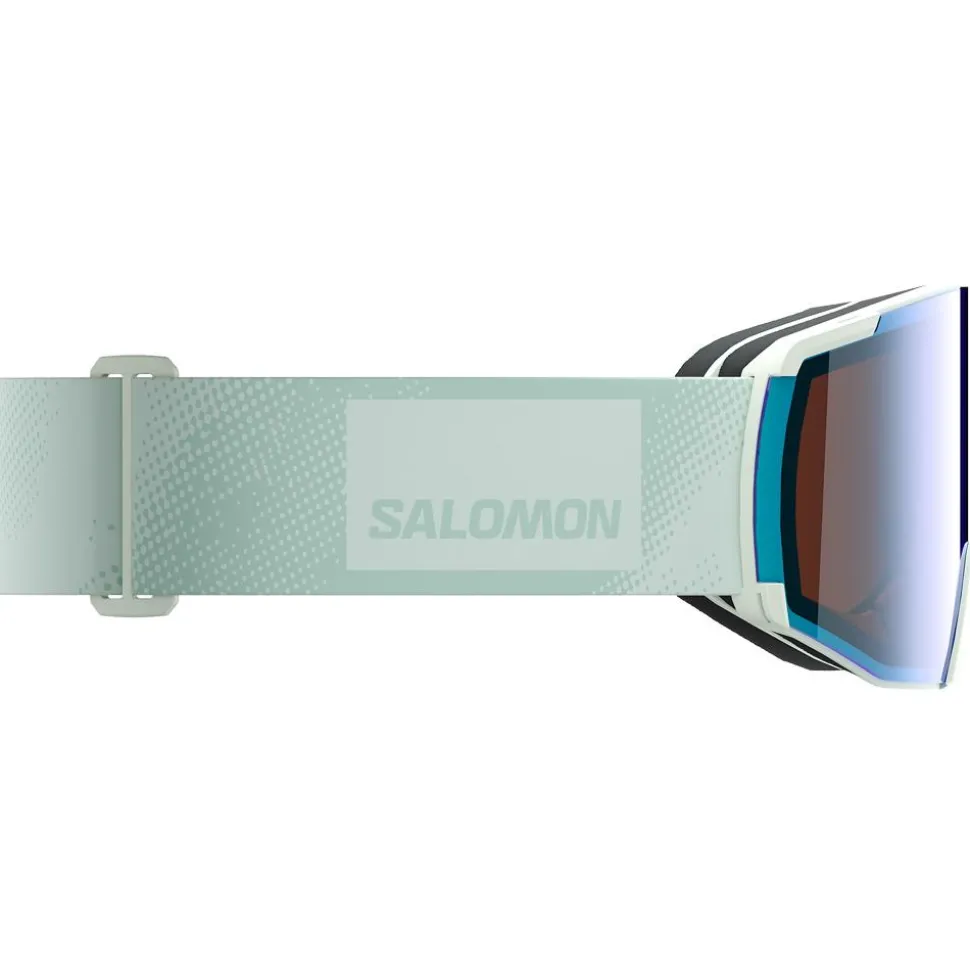 Masque de Ski Salomon S/View White Moss Photo Multilayer Blue
