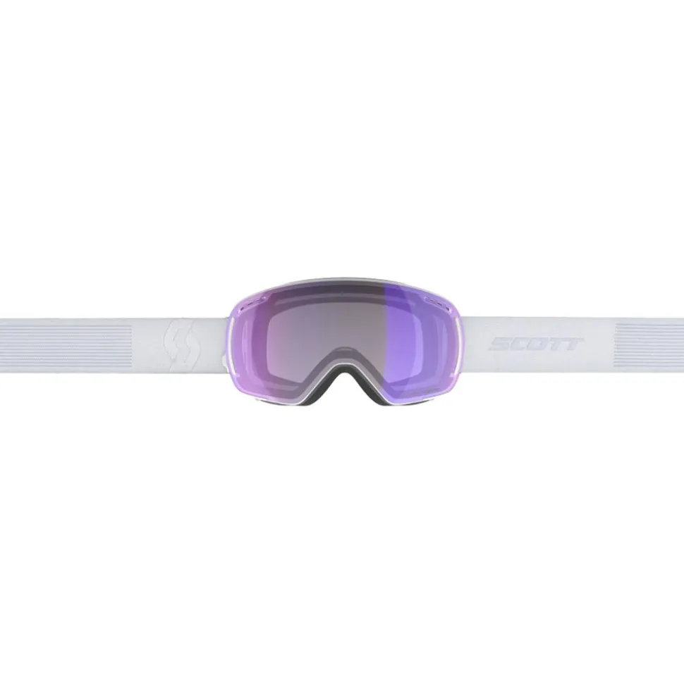 Masque de Ski Scott Lcg Compact Mineral White Light Sensitive Blue Chrome