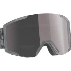 Masque de Ski Scott Shield Recycled Raw Grey Enhancer Silver Chrome