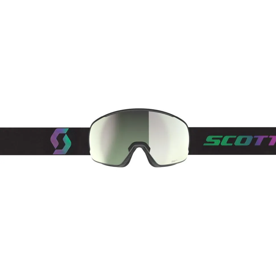 Masque de Ski Scott Sphere Otg Black Aurora Green Amp Pro White Chrome