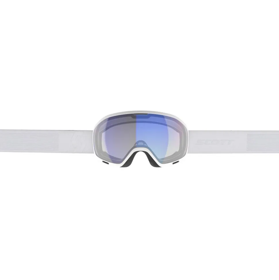 Masque de Ski Scott Unlimited II Otg Mineral White Illuminator Blue Chrome