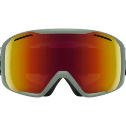 Masque de Ski Smith Blazer Sage Brush Paste Up Red Sol-x Mirror