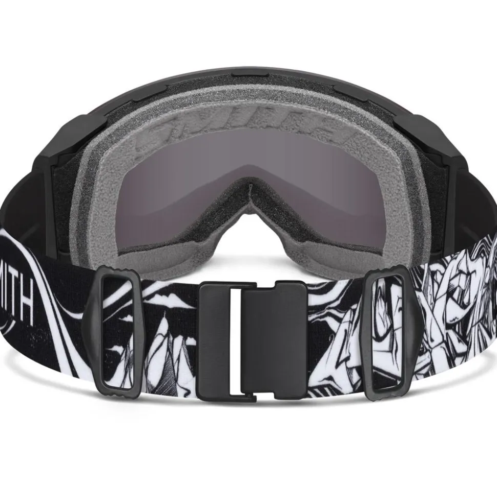 Masque de Ski Smith 4D Mag Ac Markus Eder Chromapop Sun Black + Chromapop Storm Blue Sensor Mirror